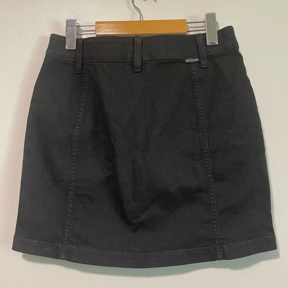 Columbia  Women’s Black Denim Button-Front Skirt - Size 8 - Picture 8 of 12